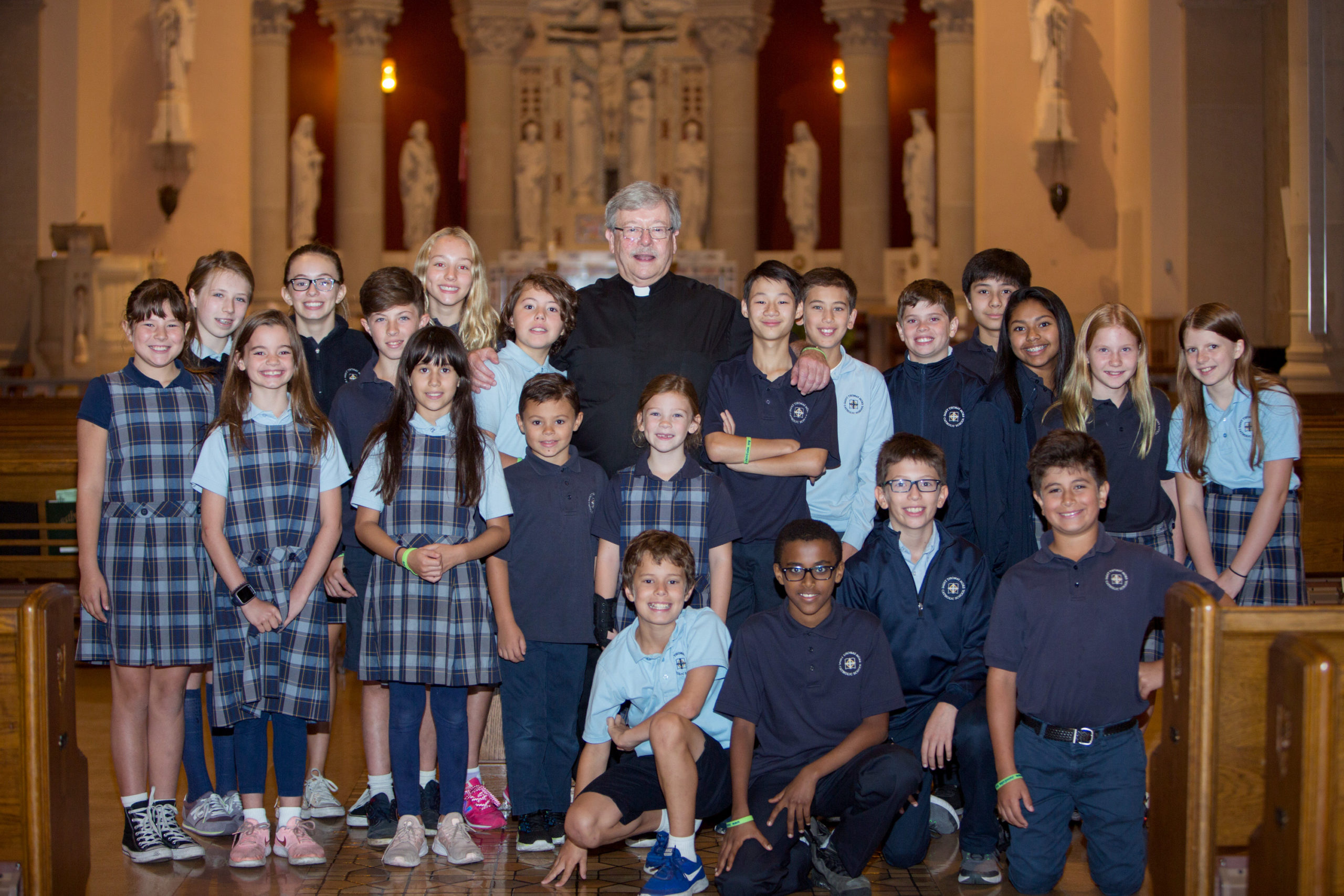 Saint Thomas More Catholic School Students in the Heart of