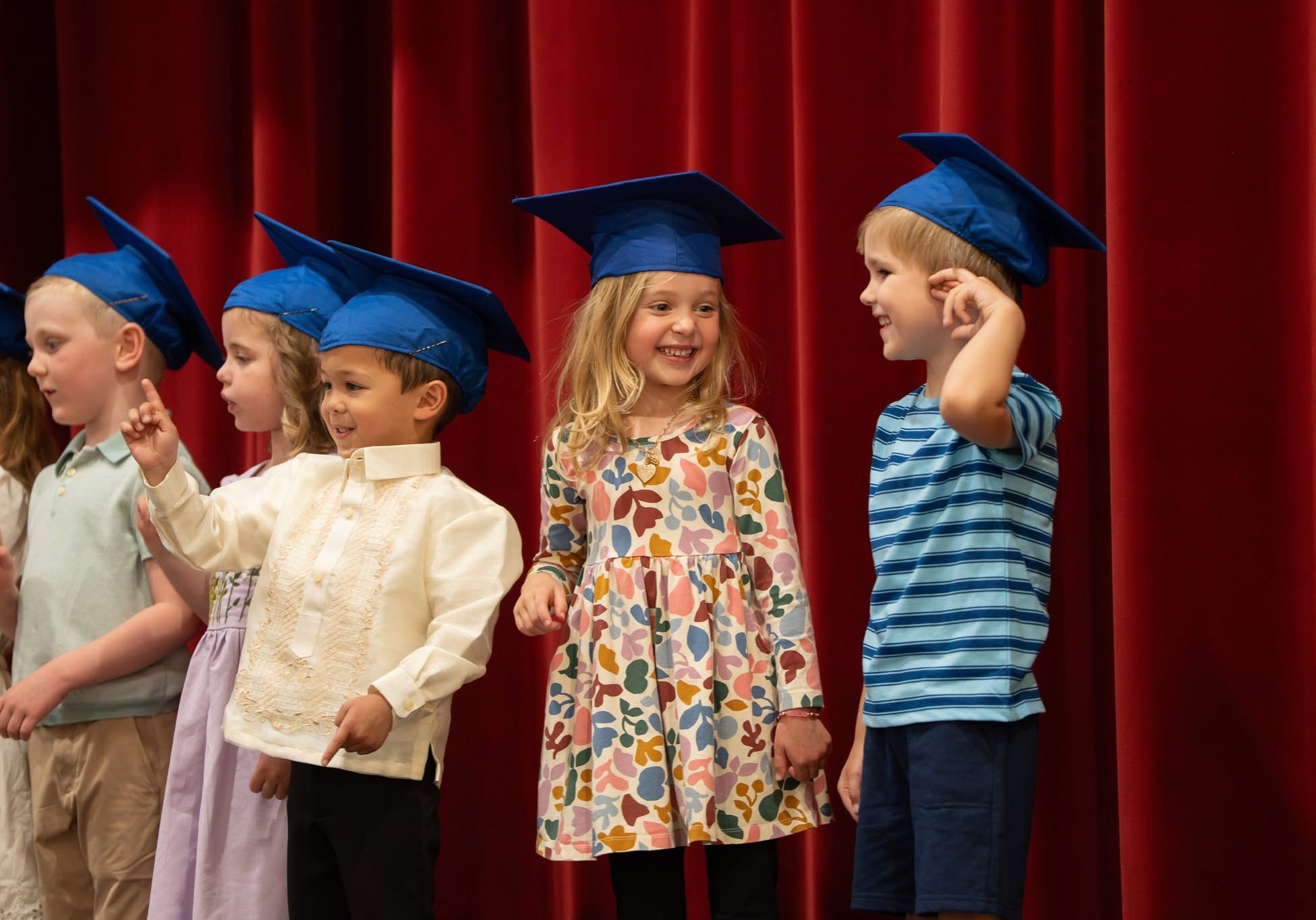 Group of students at preschool graduation